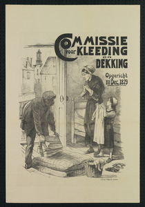 700081 Affiche van de Commissie voor Kleding en Dekking.01-01-1914-31-12-1914